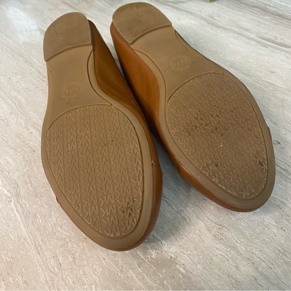 MICHAEL Michael Kors Brown Flats with Gold Accents - Picture 9 of 13